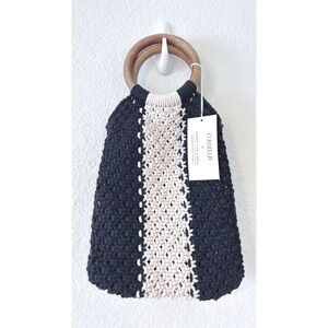 NWT Laude The Label Gabby Boho Hippie Mini Macrame Bag